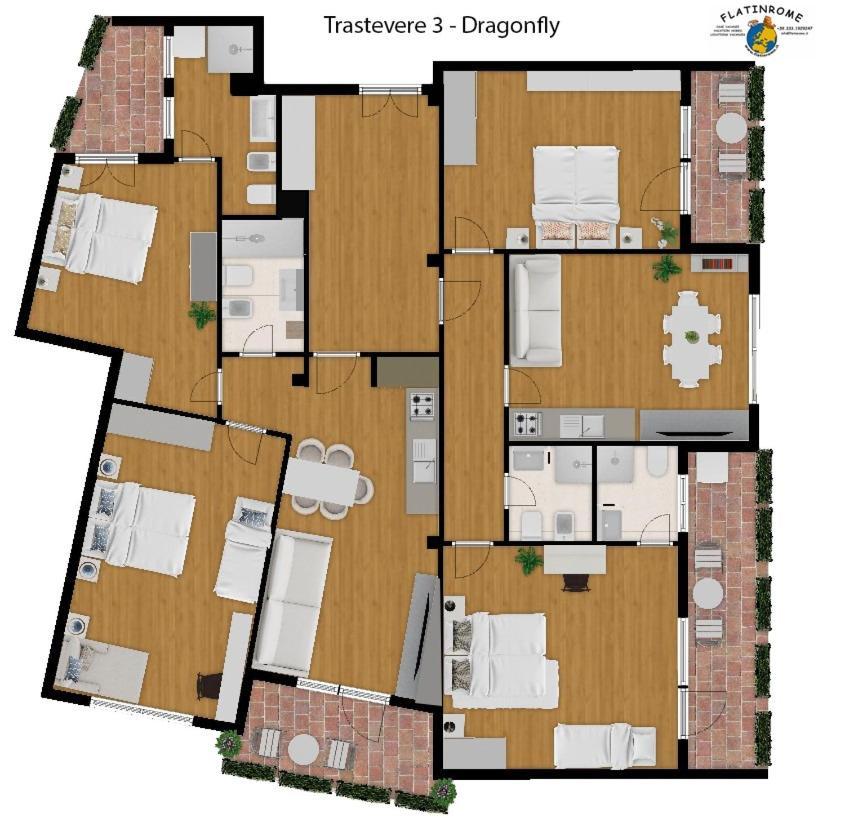 Trastevere 3 By Flatinrome Apartment *
